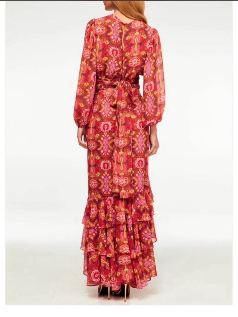 MISA - Floral Maxi dress - Size 8